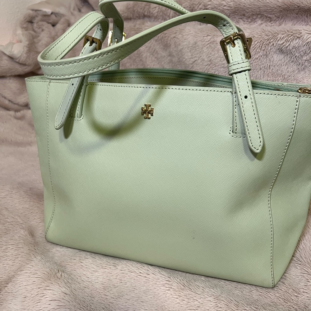 Tory Burch Mint Green Tote Bag